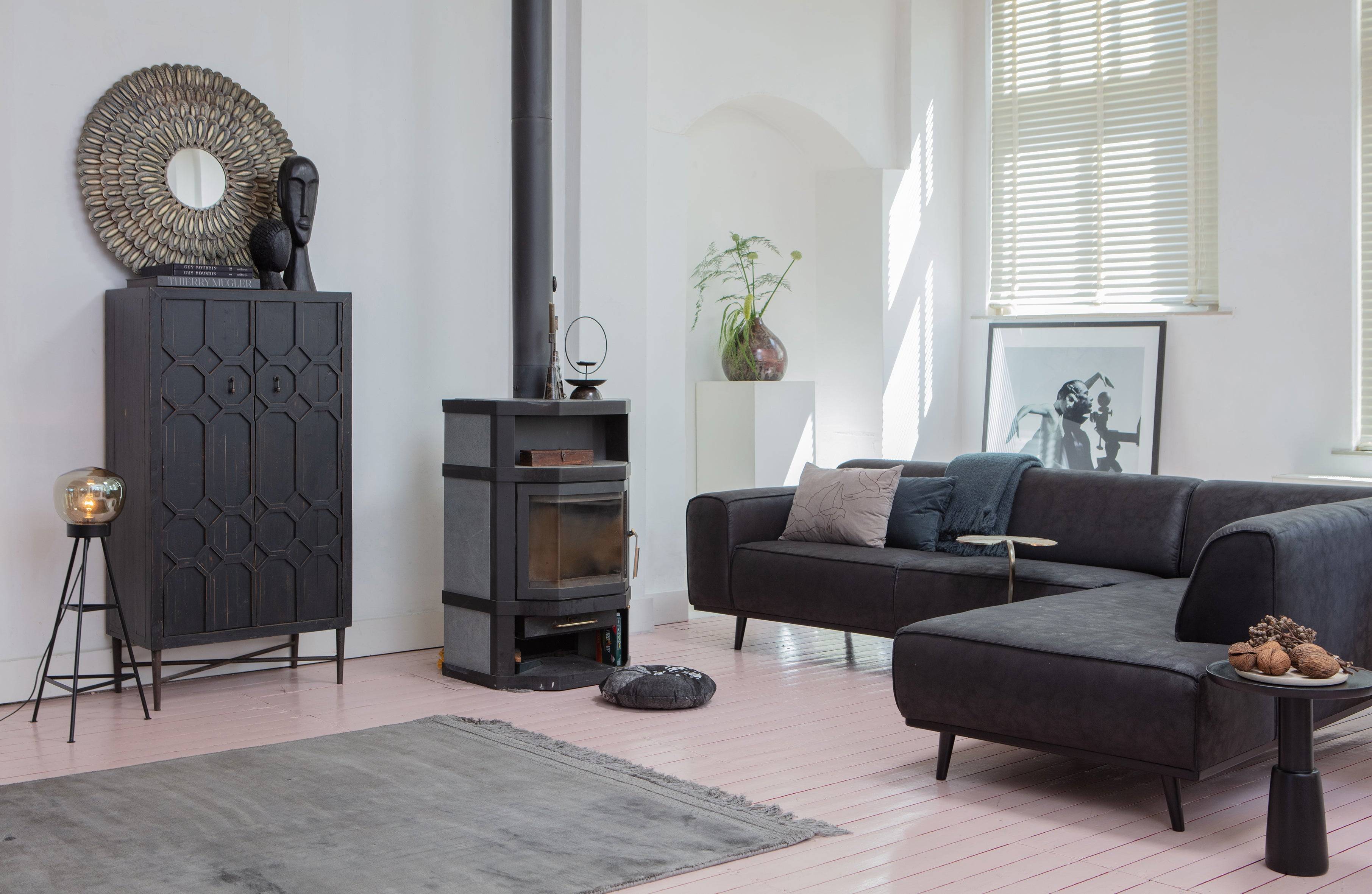 Cabinet BEQUEST en bois noir