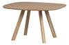 Table à manger Tablo matt naturel en bois de chêne 75cm x130cm x130cm