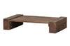 Table basse Cuno brun foncé en bois 30cm x70cm x120cm