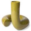 Vase Vert olive brillant en Céramique & terre cuite en diam. : 6 cm