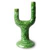 Bougeoir The Emeralds Vert en céramique 27 cm