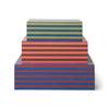 Boîte de rangement décorative Multicolore en Bois & médium en haut. : 10 cm