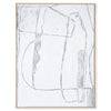 Tableau Noir blanc en Bois & médium en haut. : 163 cm, long. : 123 cm, larg. : 4 cm