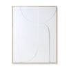 Tableau  Blanc en Bois & médium en haut. : 123 cm, long. : 4 cm, larg. : 100 cm