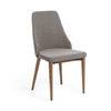 Chaise de table Rosie Gris en Tissu 89cm x 49cm x 56cm