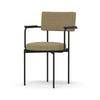 Fauteuil de table Kensington en Métal pieds noirs en haut. : 81 cm