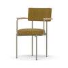 Fauteuil de table Farouche en Métal pieds olive en haut. : 81 cm