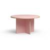 Table à manger Rose en Bois & médium en diam. : 129 cm, haut. : 74 cm, larg. : cm