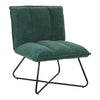 Chaise relax FORREST polyester/métal vert forêt