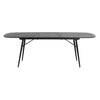 Table extensible ITALO mdf / placage de bois / métal noir