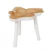 Table d'appoint organic -Naturel, Blanc