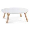 Table basse SOLID frene laque mat blanc