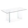 Table BURANO 180x90 Verre Transparent