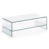 Table basse BURANO 110x55 verre transparent