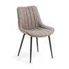 Chaise Janis en simili taupe