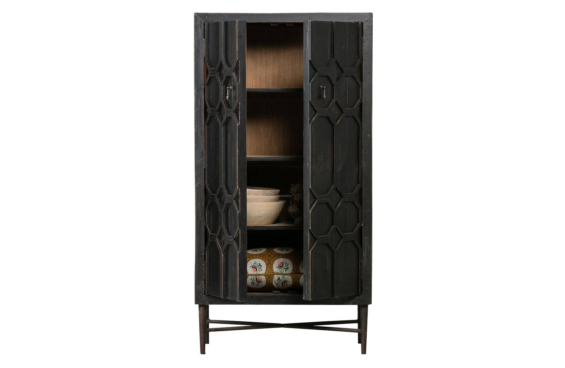 Cabinet BEQUEST en bois noir
