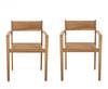 Lot de 2 fauteuils de jardin MILLA en bois d'acacia FSC