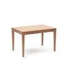 Table extensible Yain en placage et bois massif de chêne 120 (180) x 80 cm