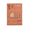 Tapis Llorell 100 % laine terracotta 160 x 230 cm