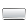 Miroir avec étagère Chic Noir