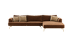 Canapé d'Angle Design Velours TAIS 320CM